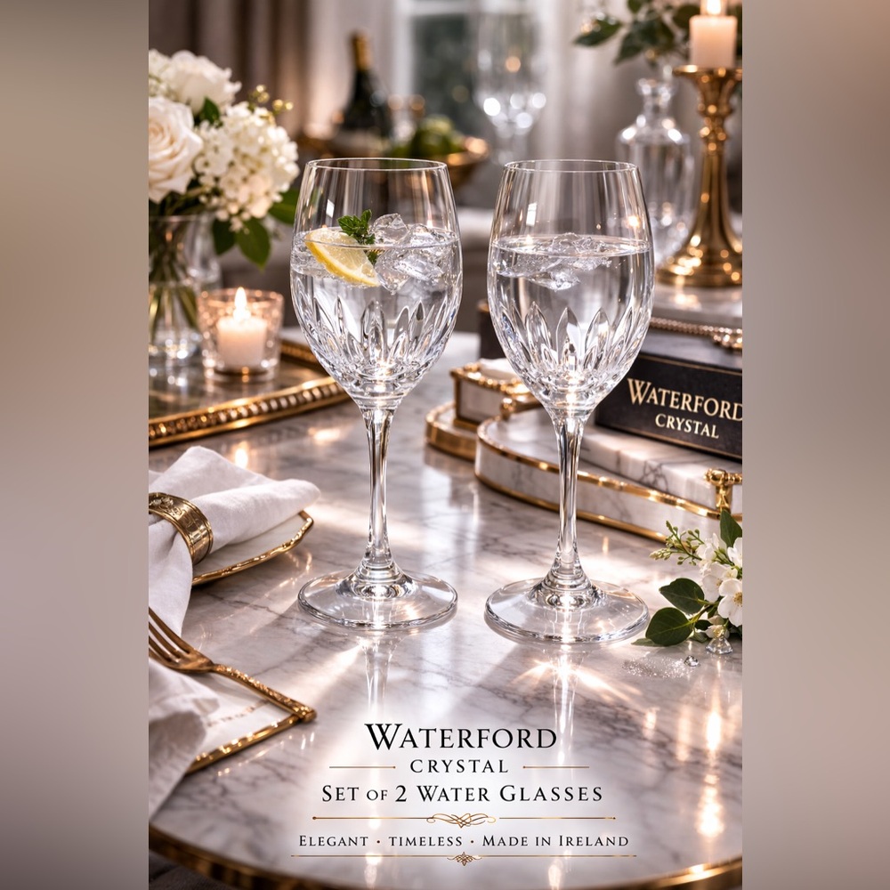 Waterford Crystal Water Glasses – Set of 2 | Like New
